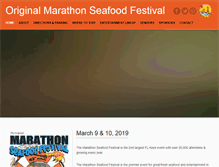 Tablet Screenshot of marathonseafoodfestival.com